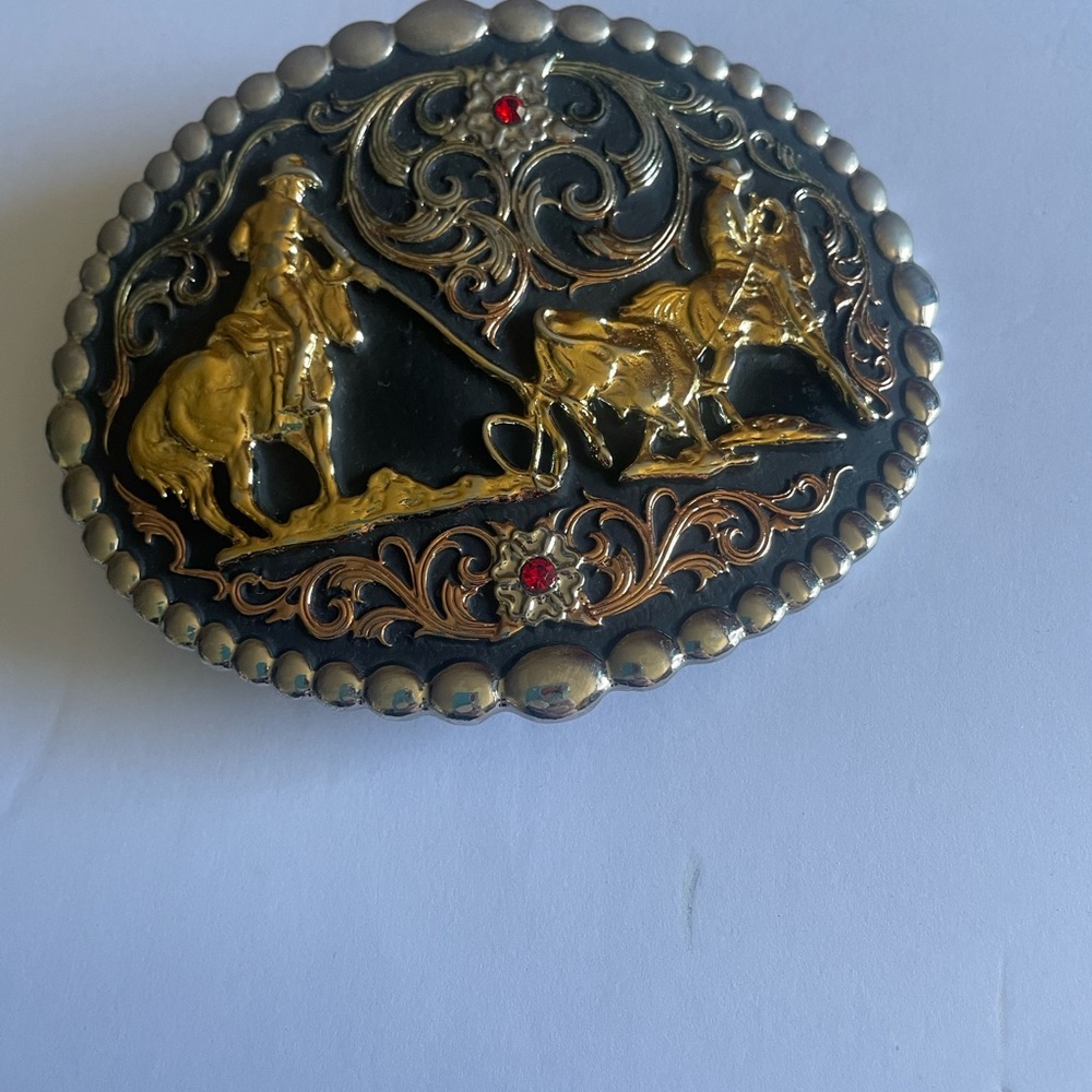 Montana Silversmiths Gold and Silver Western Buckle